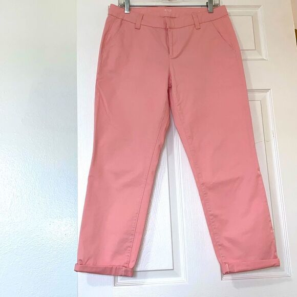NWOT Chino Crop High Waist Straight Legs Pants - Picture 1 of 5